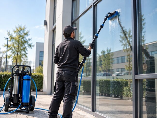 Nettoyage Professionnel De Façade Vitrée Grande